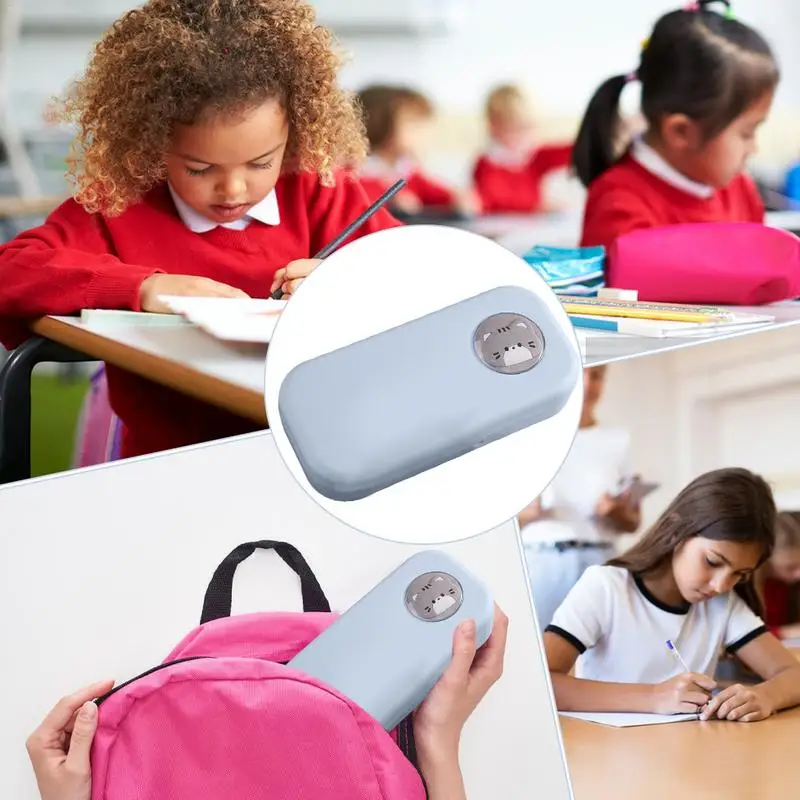 صندوق تخزين قلم رصاص موضوع كارتون كبير ، منظم قرطاسية مدرسية للعمل ، لطيف