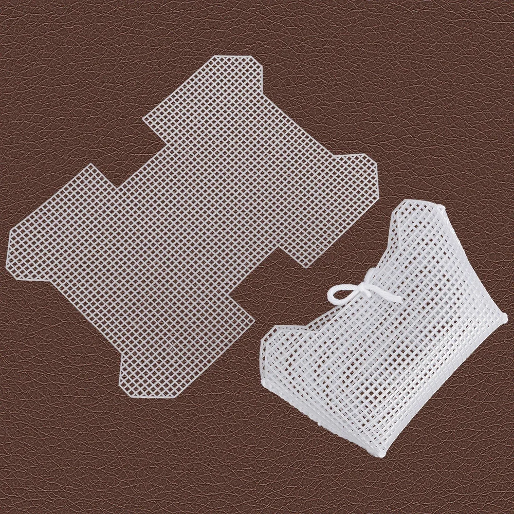 5pcs Small Knitting & Weaving Plastic Mesh Sheet Board, DIY White Mold Stencil Accessories, Perfect Crochet Creative Yarns Bags