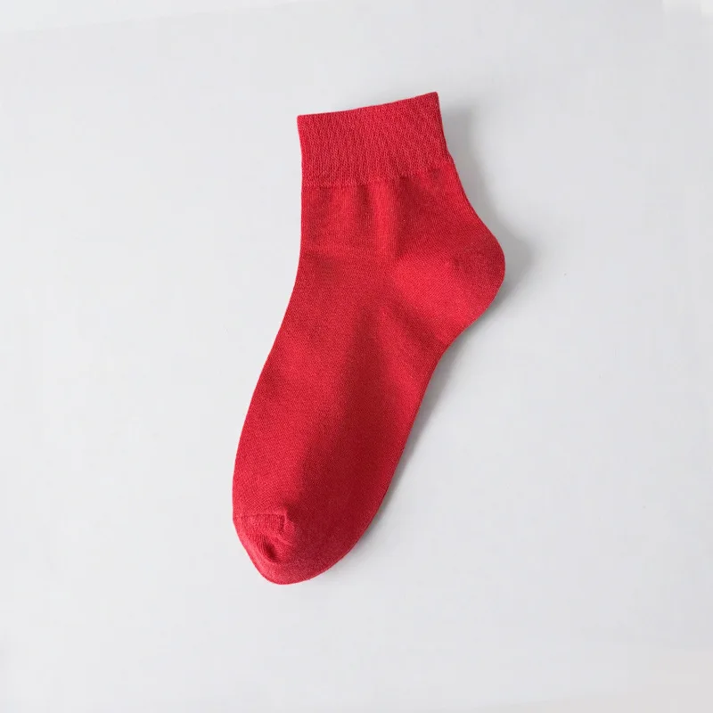 

Women Socks Summer High Quality Ankle Sock Solid Color Low Cut Cotton Short Elastic