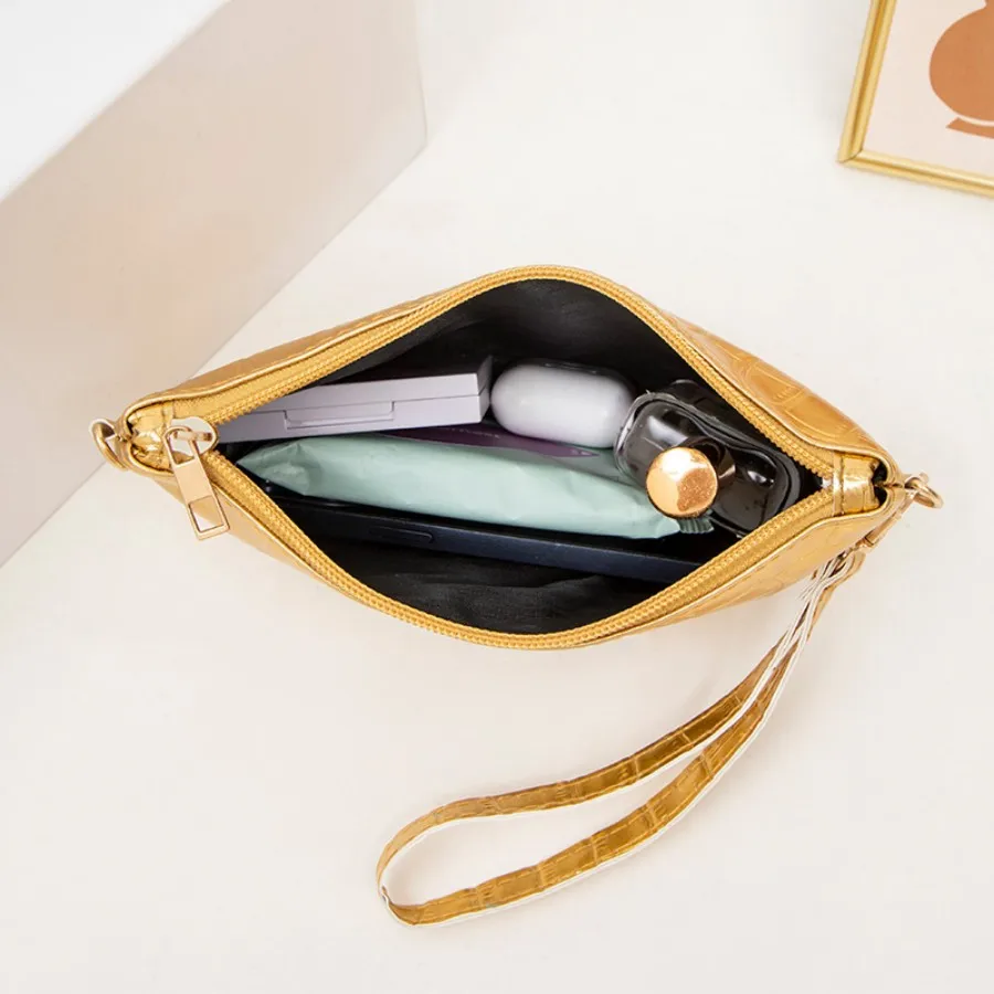 High quality niche design stone patterned envelope bag women's bag winter new style western-style bag hand-held bag