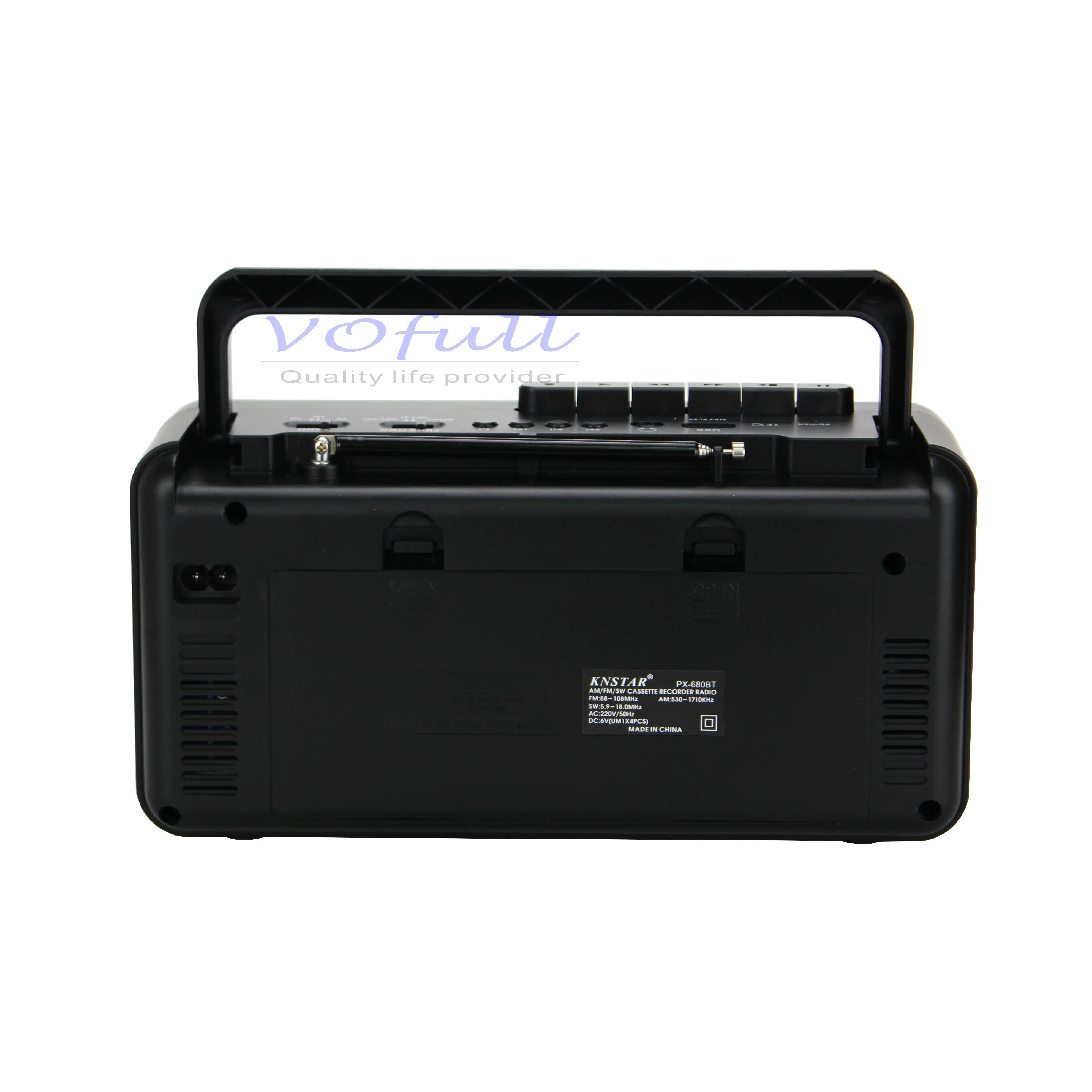 Lettore registratore a cassette wireless Vofull Radio AM FM SW Altoparlante portatile Radio