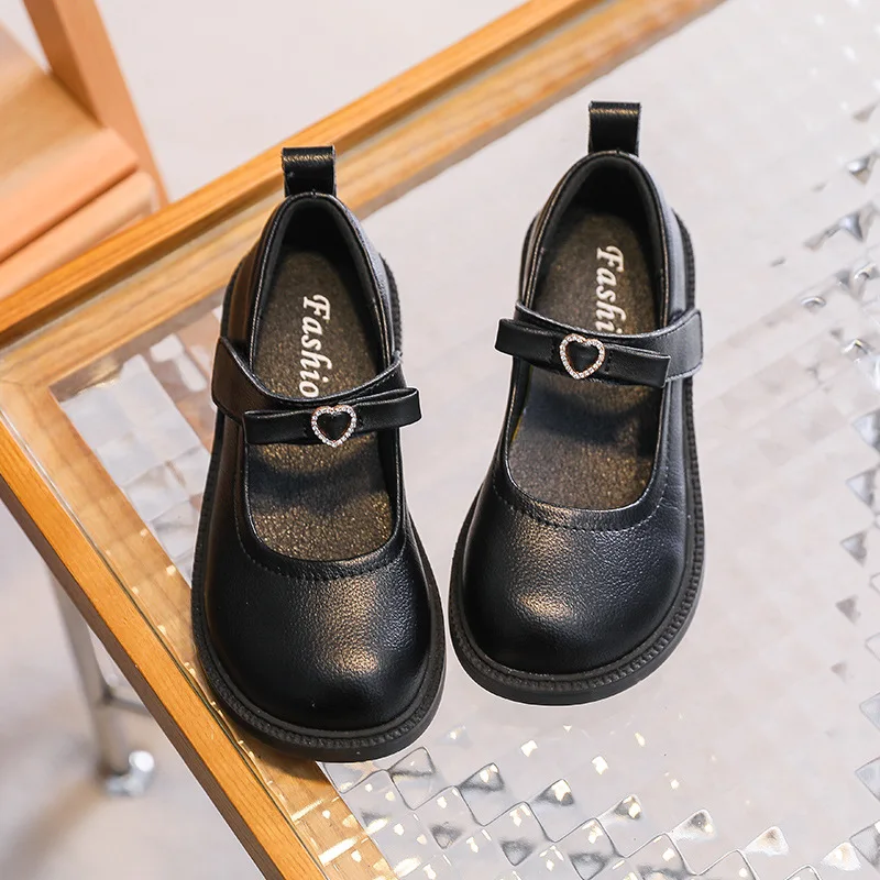 أحذية أطفال مسطحة من الجلد الطبيعي للفتيات باللون الأسود ماري جين أحذية رياضية للأطفال أحذية الحفلات أحذية ربطة عنق للطلاب بعمر 6 سنوات
