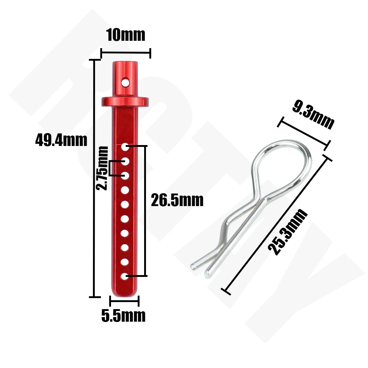 Metal Shell Column Holder Posts Magnet Invisible Fixed with Clips for 1/10 RC Crawler Car Axial SCX10 TRX4 D90 Upgrade Parts