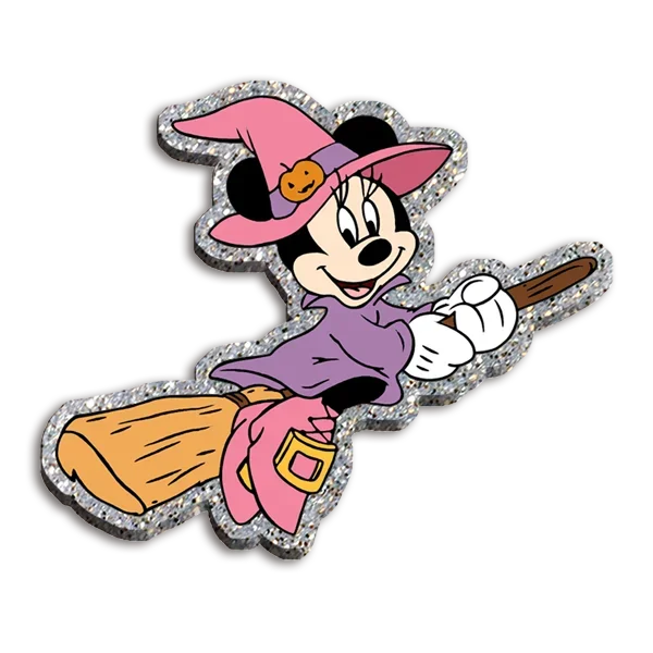 

Disney Halloween Mickey Glitter Resin Planar Acrylic Flatback For Girls DIY Phone Case Hair Bow Craft Keychains Accessories