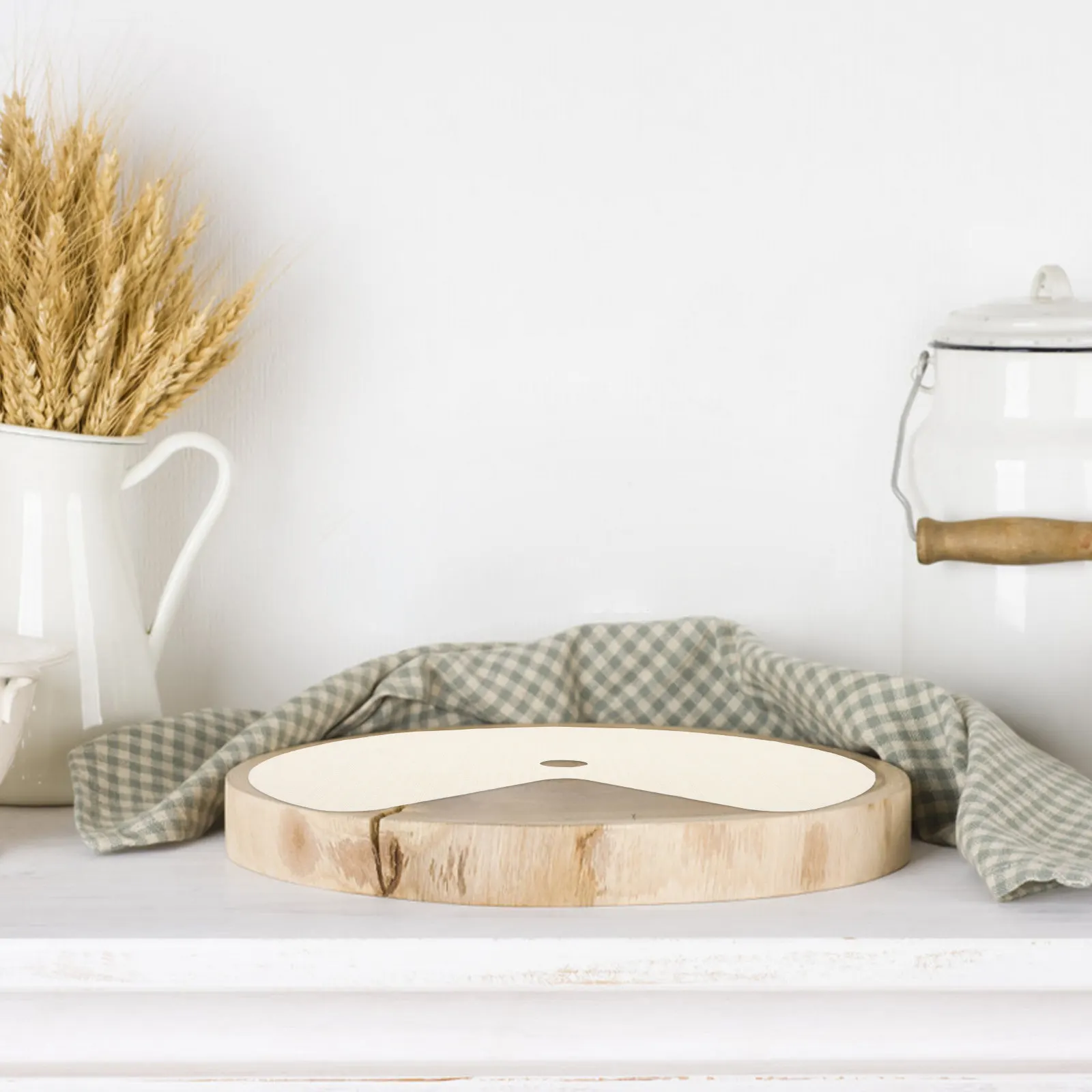 

2 шт. круглых противоскользящих ПВХ-ковриков для полок, не требующих клея, для кухонных шкафов, угловых кладовых, ящиков и холодильников