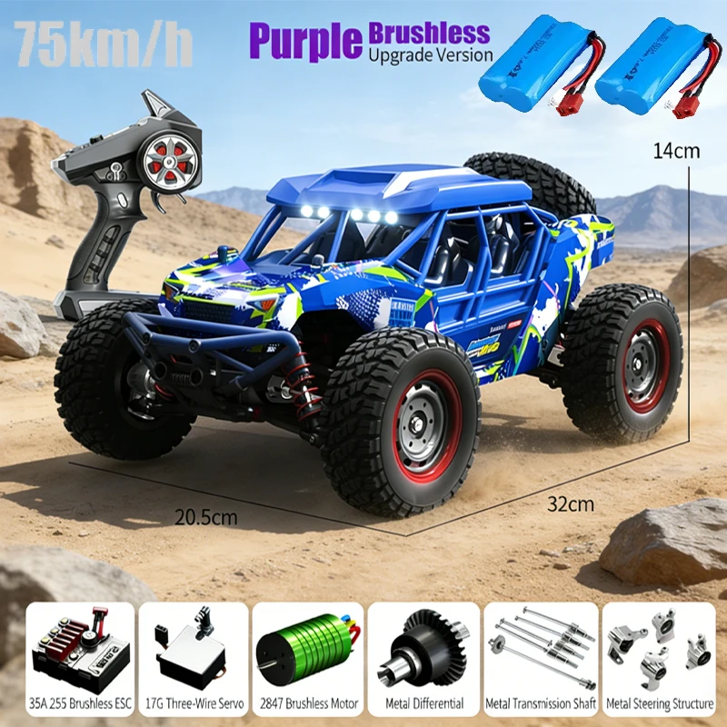 RC Car SCY 16106 PRO 4WD 70Km/h 1/16 High Speed Drift Monster Off-road Remote Control Vehicle  Electric Crawler ChildrenToy Gift