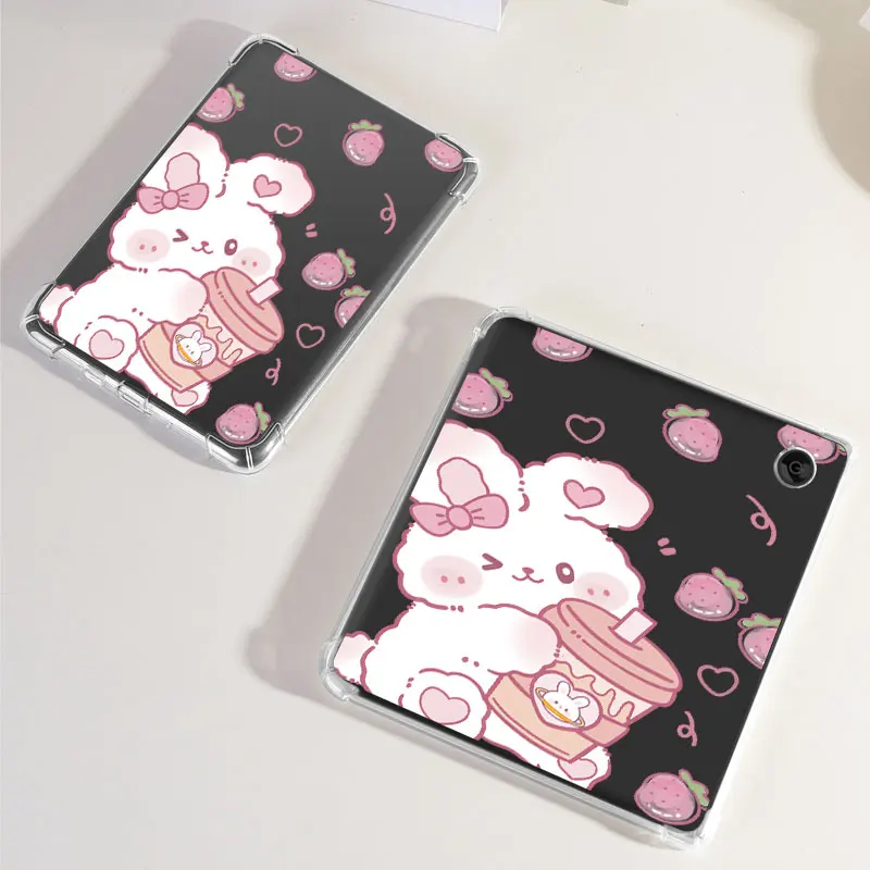 Clear soft TPU case with print,for Kindle 10/11/12th,Paperwhite 5,Kobo Clara Colour/BW,Libra Colour(2024)，E-reader Case