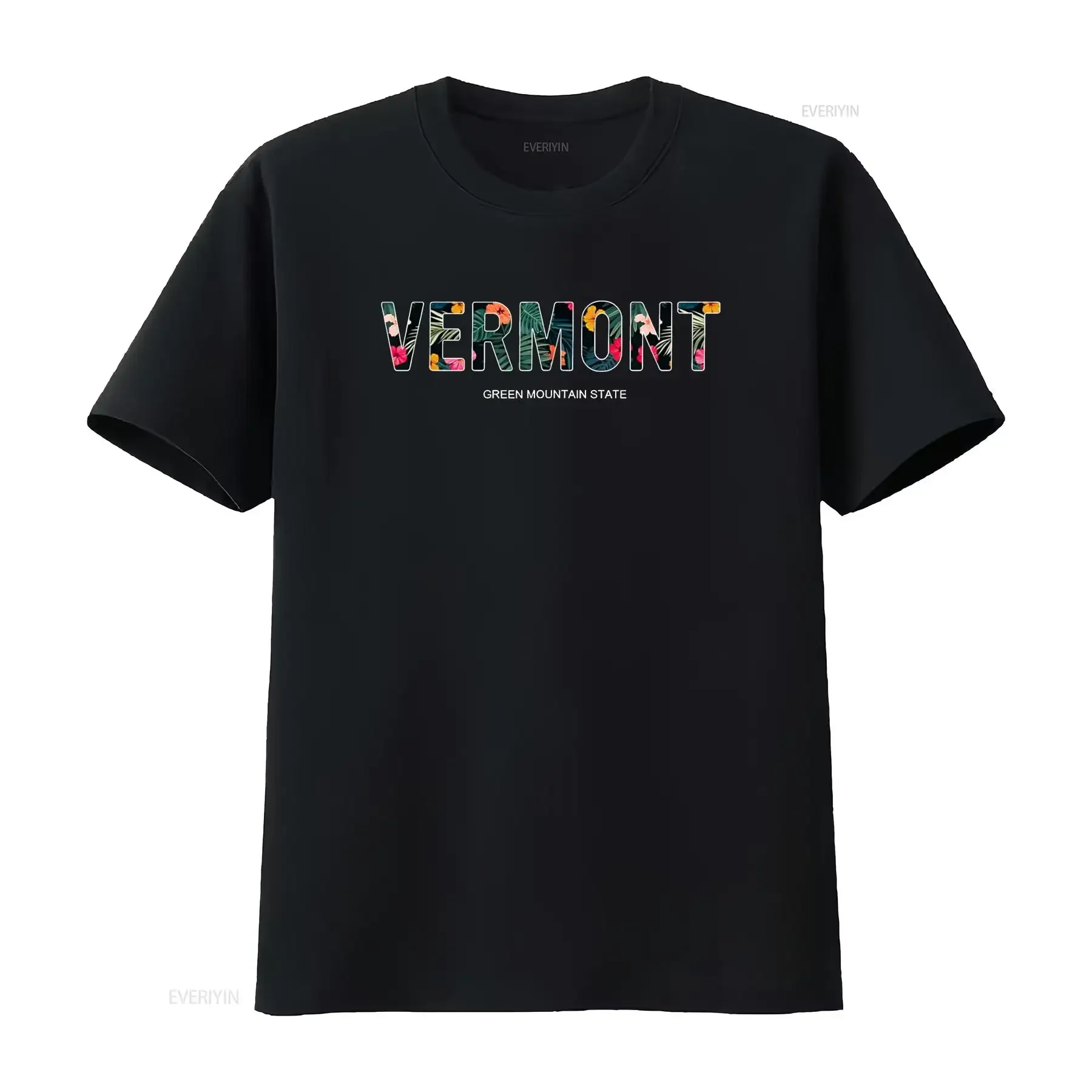 Vermont style vintage T Shirt vintage Washed Breathable Stylish Soft homme Stretched Top For Everyday Wear designer clothes