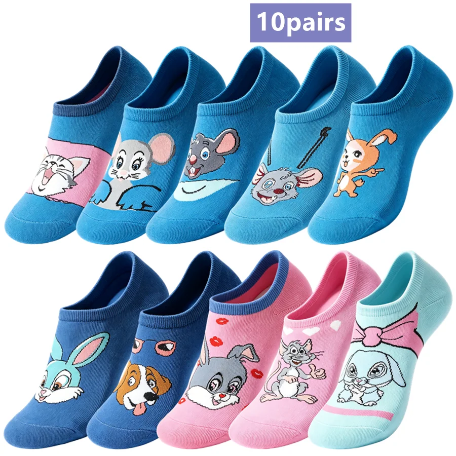 10pairs mix Hip Hop Street Fashion Novelty Socks Cartoon Anime Casual Crew Socks Unisex
