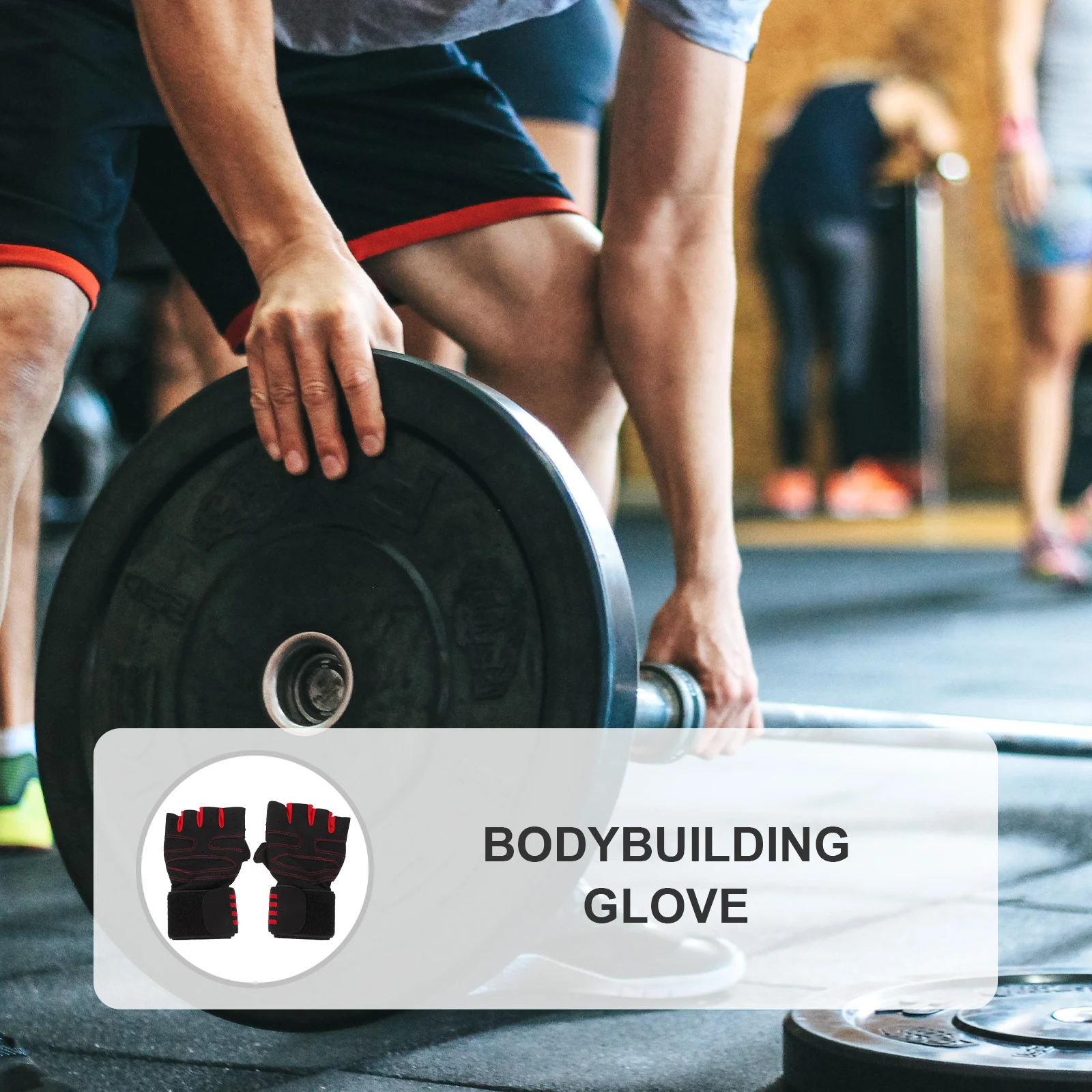 

1Pair Weight Lifting Gloves Anti-Slip Breathable Fitness Gym Wrist Support Workout Hand Protection for Strength Training