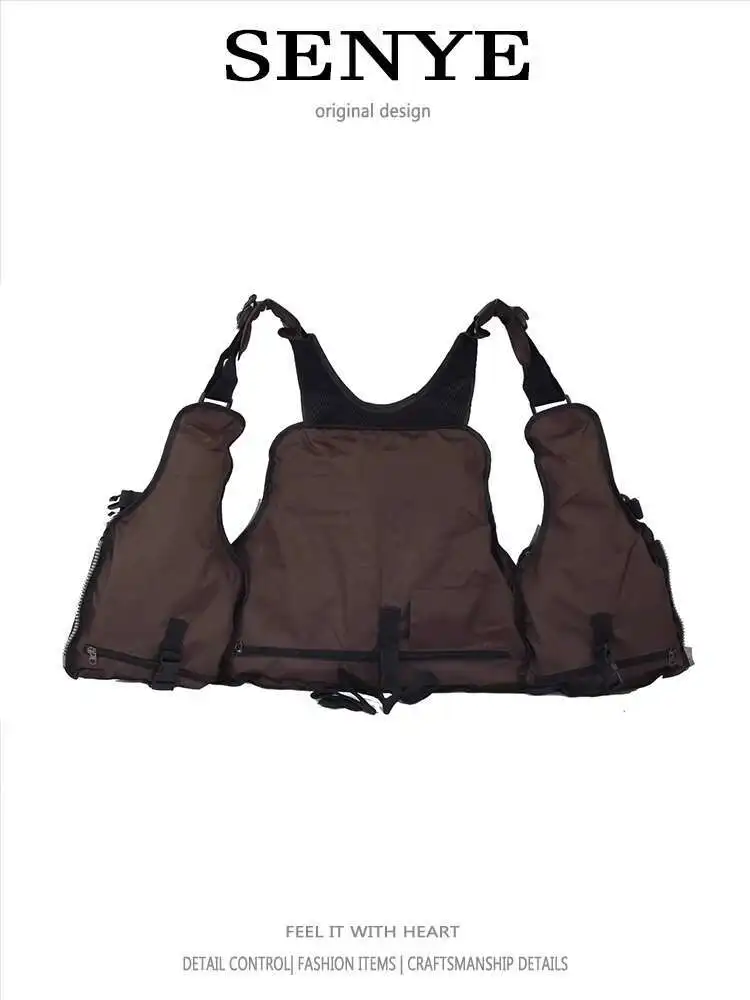 

Fishing Vest Multifunctional Fishing Bag Lightweight Multi-Pocket Vest Bag Adjustable Dual-Use Tactical Vest Men And Women