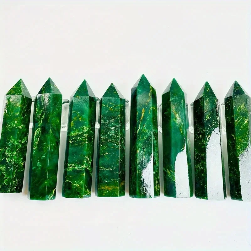 1PC Emerald Single Pointed Quad Tower, Interior Decoration, Suitable for Valentine'S Day Gifts, Mother'S Day, Holiday Gifts