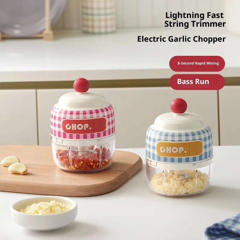 

Электрическая давилка для чеснока, мини-пресс для чеснока для домашней кухни, многофункциональная давилка для имбиря и чеснока