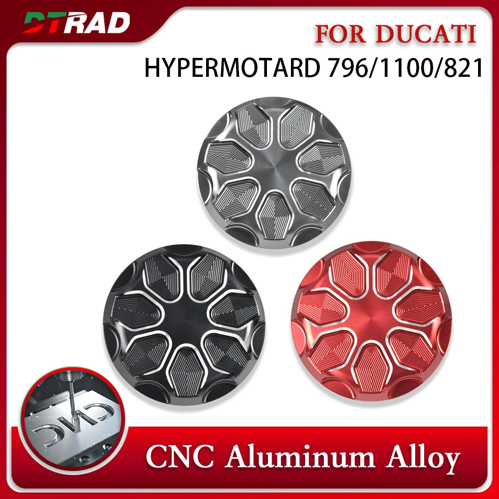For DUCATI HYPERMOTARD 796 / 1100 / 821 CNC Aluminum Tank Cap Keyless Quick Release Oil Gas Cover for TWM