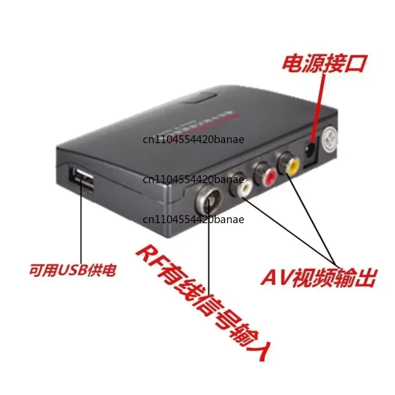 for RF to AV Converter with Channel Selector and Signal Augmenter for Cable TV to Projector Connection High Quality Video