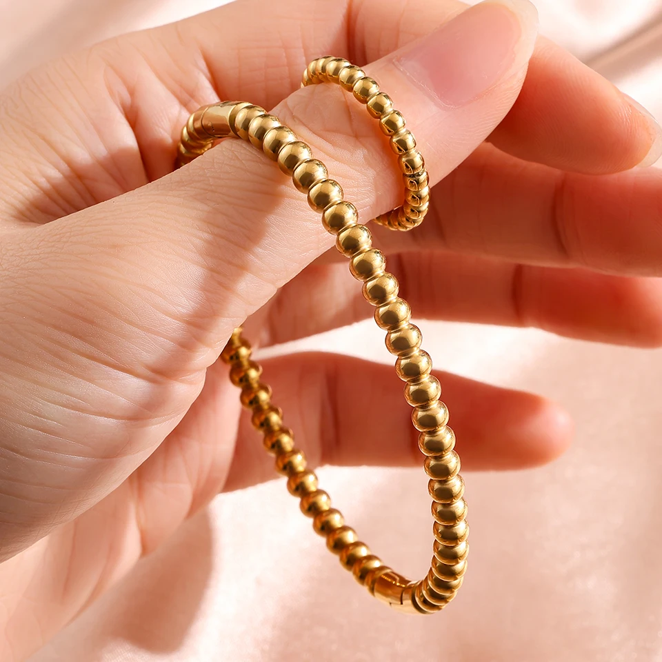 Men Accessories Ring And Bracelet - Women's Fashion Stainless Steel Circular Threaded
