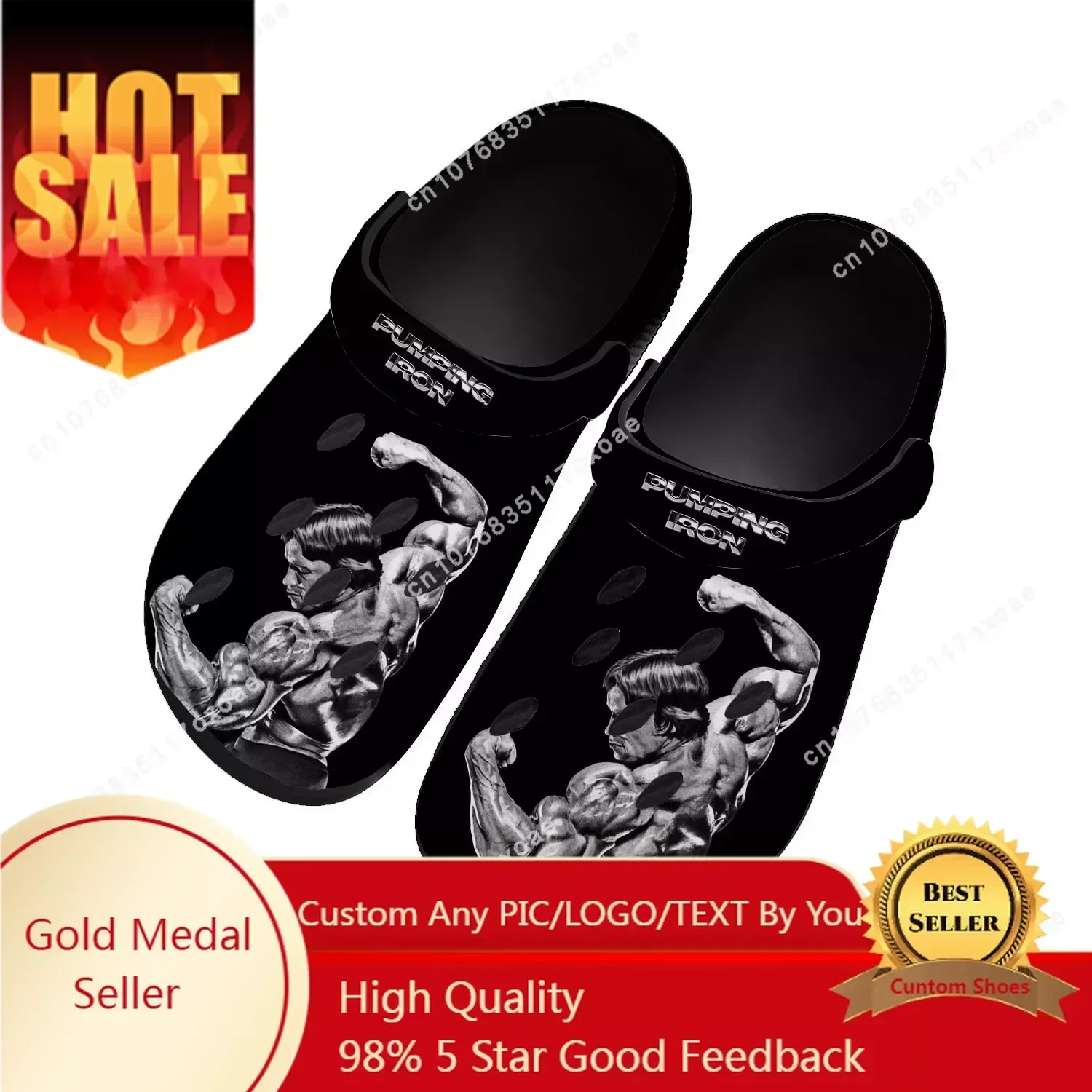 

Arnold Schwarzenegger Bodybuilder Home Clog Mens Women Youth Boy Girl Sandals Shoes Garden Custom Made Shoe Beach Hole Slippers