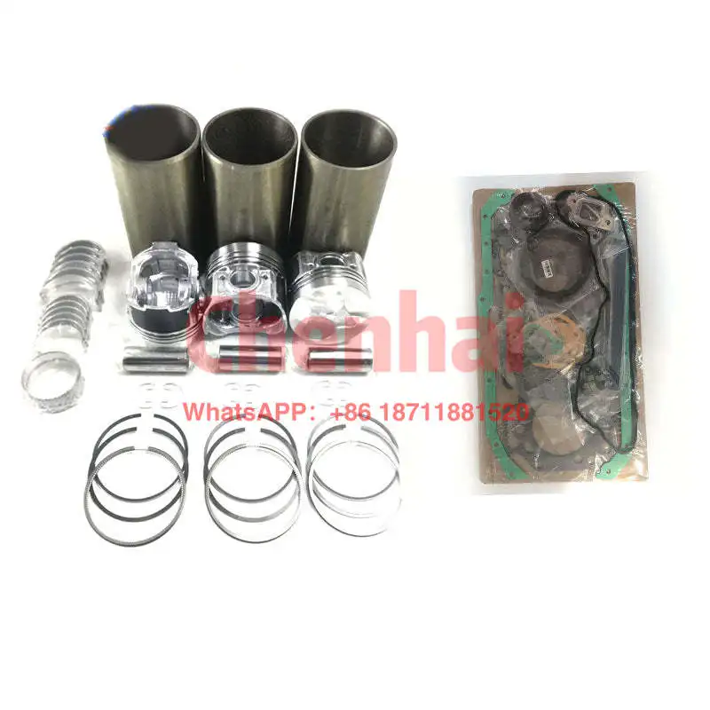 Rebuild Kit With Head Gasket Set Piston Ring Liner Main Rod Bearings Set For Yanmar 3T75U