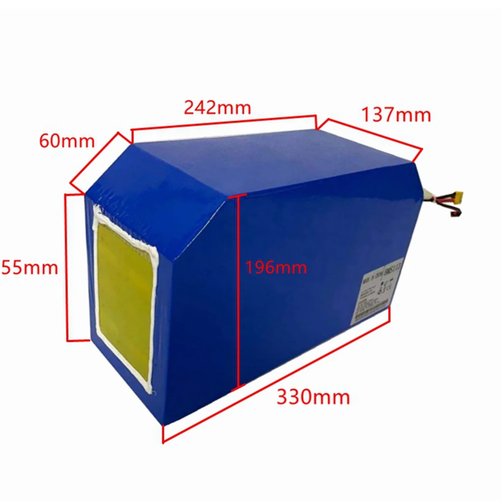 US Stock NBpower 72V 40AH 150A BMS Ebike Battery Pack with 72v 10AH Charger for Enduro Stealth Bomber Frame