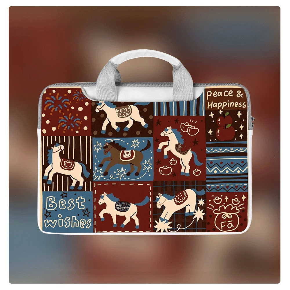 

Чехол для ноутбука с мультяшным принтом, защитный чехол-сумка для MacBook 12, 13, 14, 15.6, 16 дюймов, MacBook Air, ASUS, Huawei