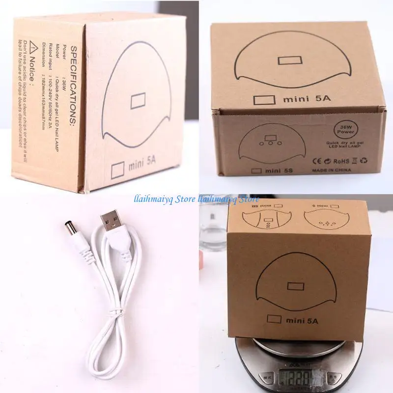 573B 36W LED UV Resin Curing Lamp 395NW UV GEL Curing Lights UV Resin Art Dryer LED Light USB Jewerly Making Tool