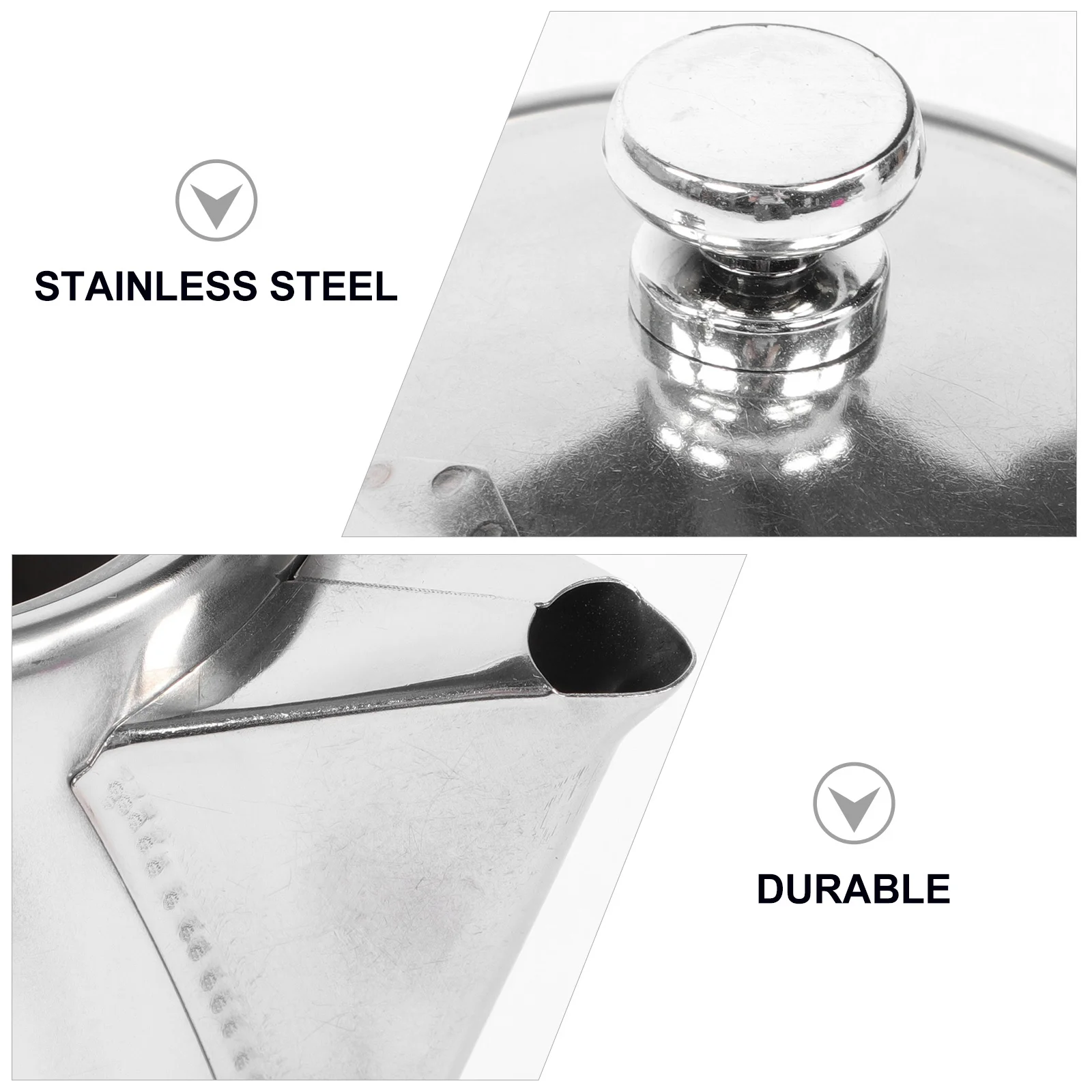 

1Pcs Stainless Steel Cold Water Kettle Large Volume Household Oil Bottle Lightweight Kitchen Oil Storage Container