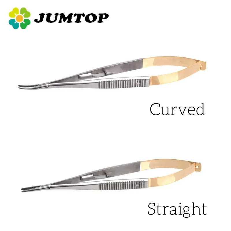 

JUMTOP Dentist Pliers Dental Orthodontic Castroviejo Needle Holders with Lock Micro Surgery Instruments