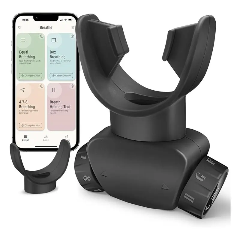 A69P-Breathing Exercise Trainer Adjustable Portable Breathing Exercise Device Easy To Clean For Yoga, Fitness & Sport
