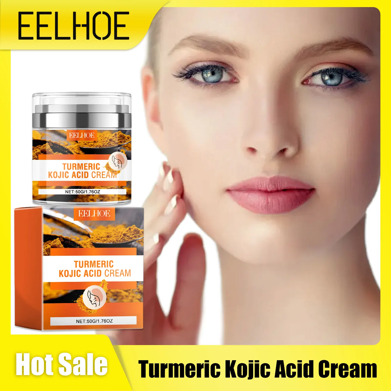 

Turmeric Kojic Acid Face Cream Anti Sagging Skin Elasticity Moisturizing Nourishing Skin Anti Wrinkles Repair Skin Retinol Cream