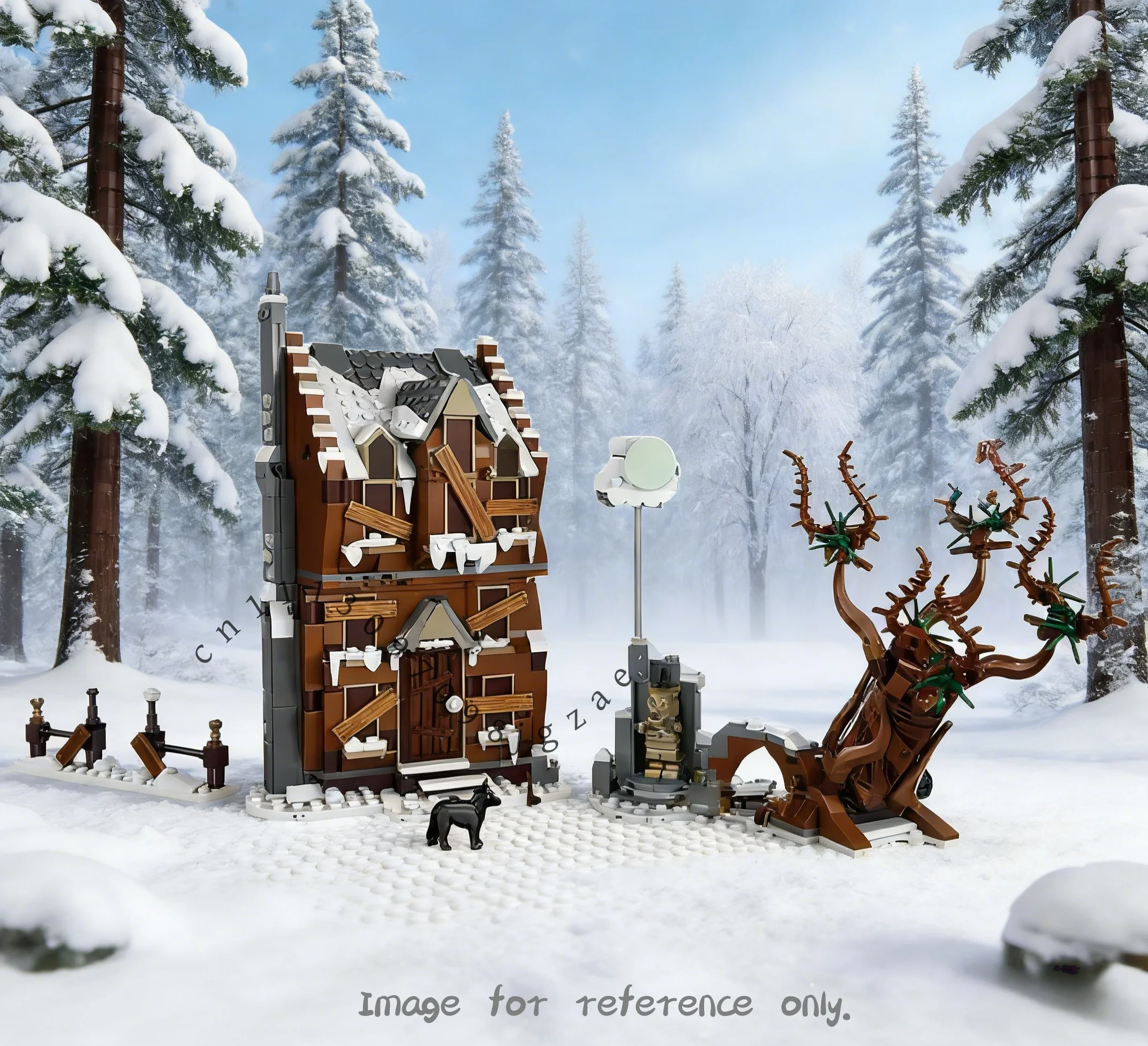 

MOC Building Set Screaming Hut Whomping Willow Model Magic Movie DIY Assembly Toy Birthday Christmas Gift