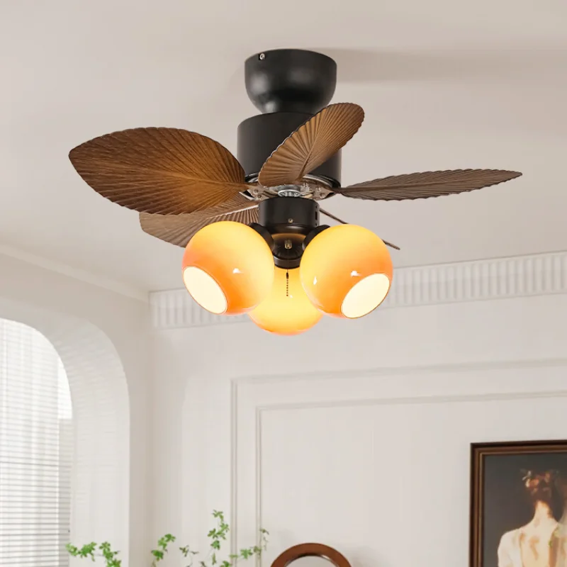 

Times Restaurant Ceiling Fan Lamp Retro Style Room Ceiling Fan Lights Simple Bedroom Mid-Ancient Fan Lamp