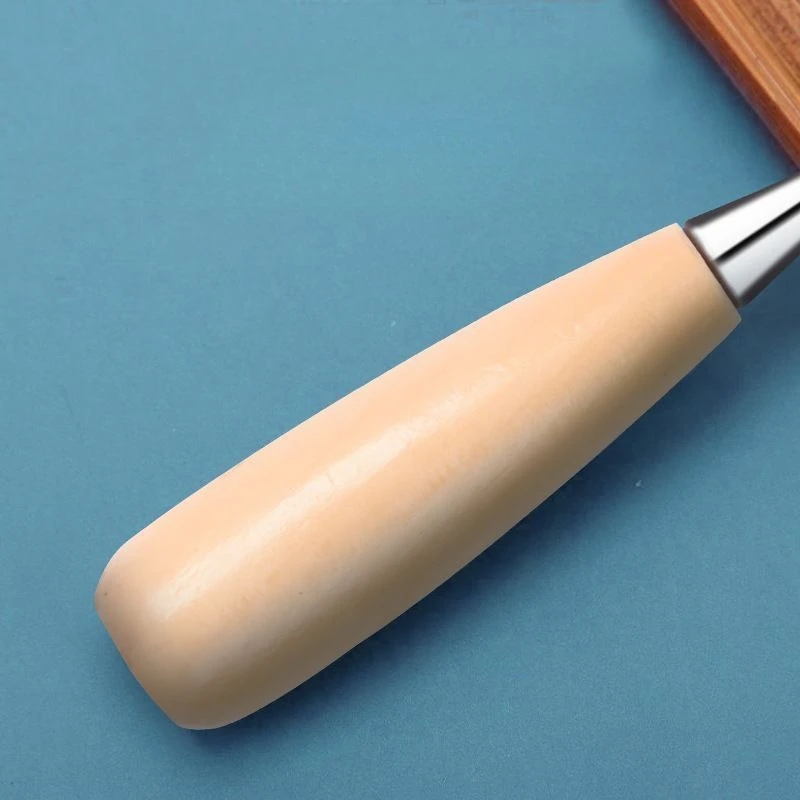 Hand Leather Tools with Sheathed Awl, Round Hole Solid Wood Handle Awl, Shoe Repair and Drilling, Thousand Through Shoe Cones