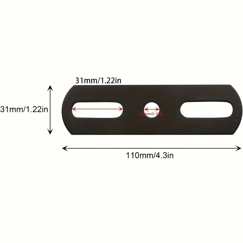 3pcs Flat Support Bracket Repair Joint Board Bed Frame Fixing Connector Straight Bracket for Home Improvement