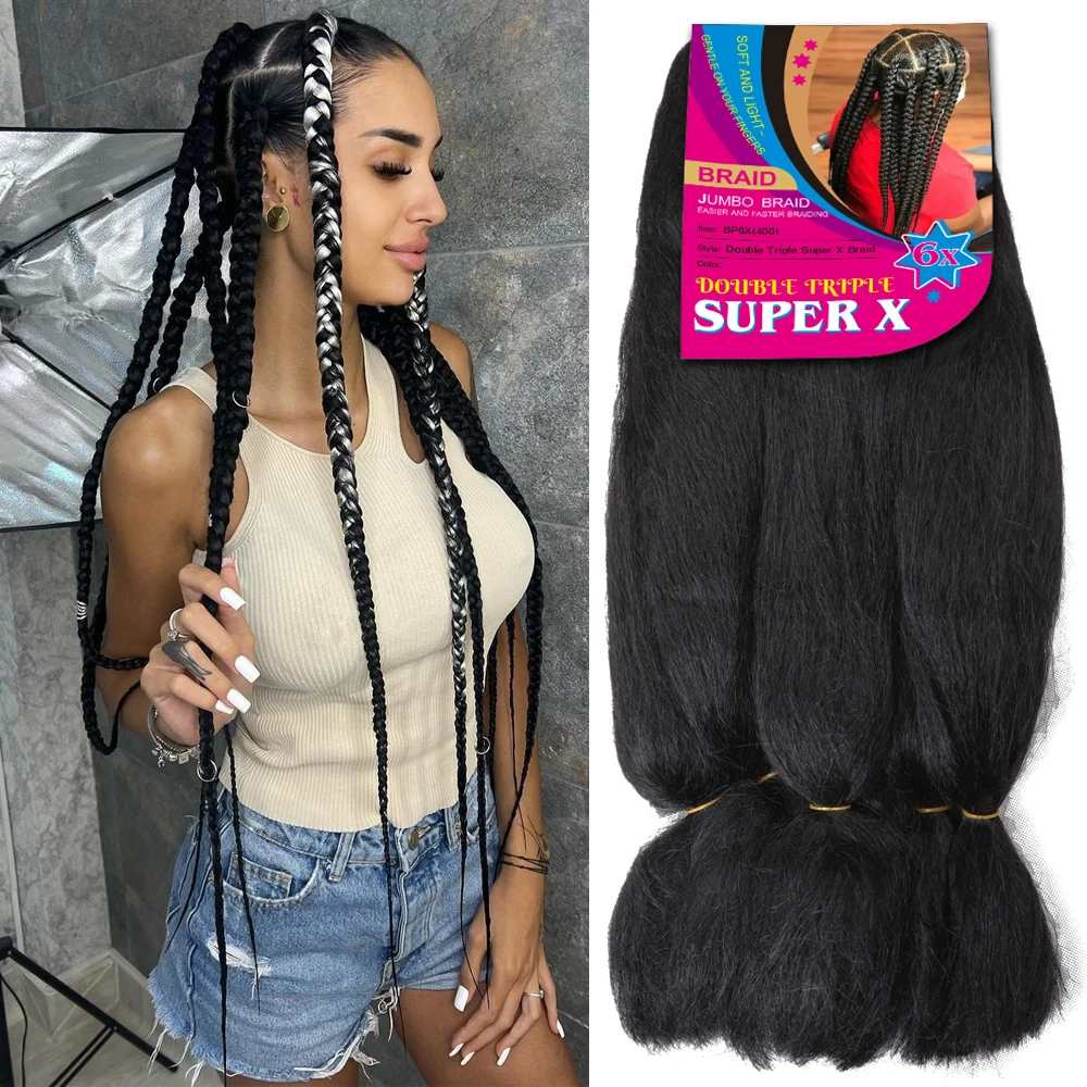 

Dansama Synthetic Jumbo Braiding Hair For Women Crochet Twist Braids Hair Extensions Fiber Jumbo Braids Hair 24inch 400g 6pieces
