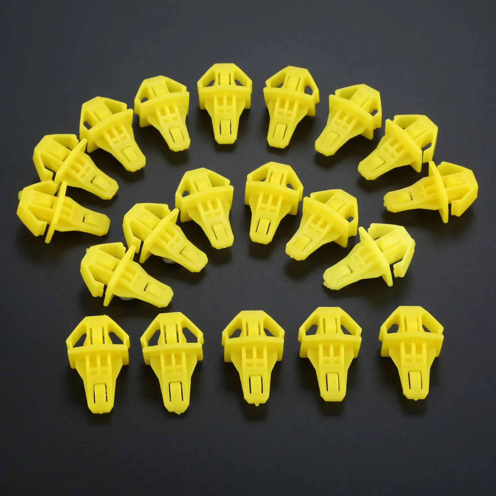 

20PCS Auto Fastener Car Styling Bumper Moulding Clips Nylon 91578-T0A-003 Yellow Fits For Honda CR-V