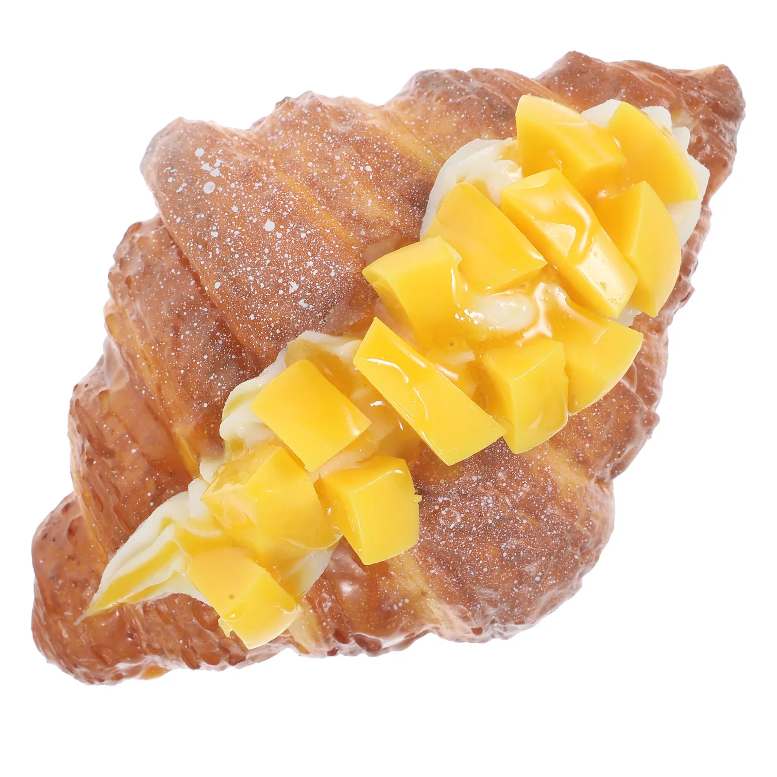 

Artificial Croissant PU Bread Simulation Realistic Fake Bread Decoration Photography Prop Kitchen Home Display Teaching Display