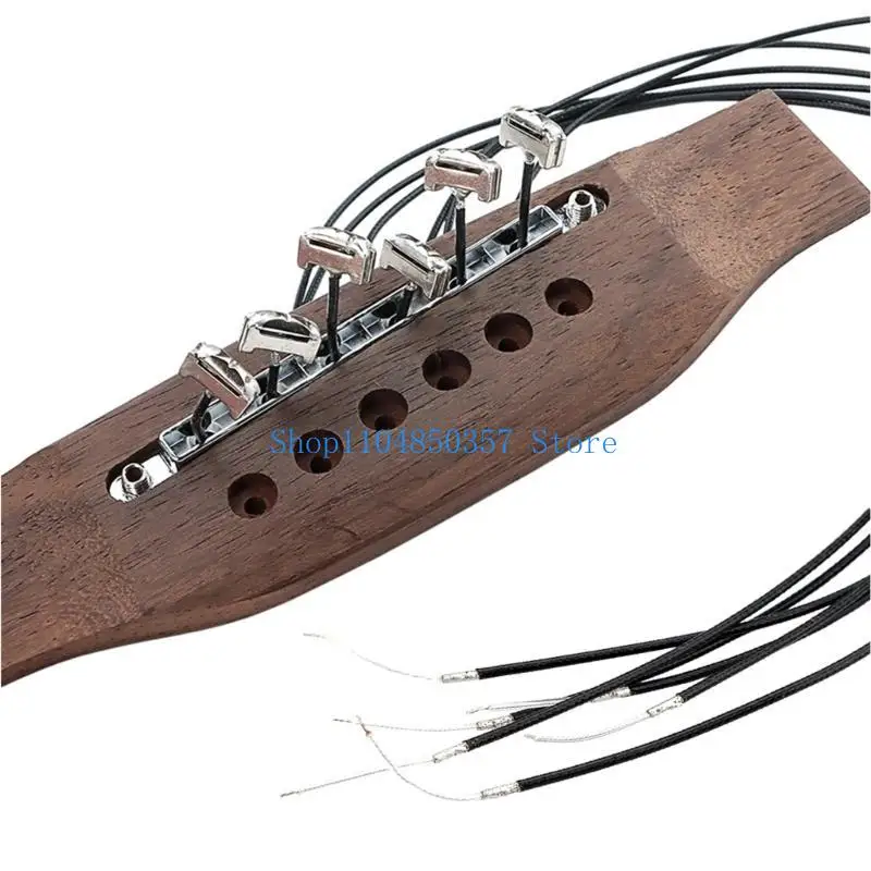 

5asd Interference Resist Acoustic Guitar Bridge Pickup For 6 String Guitar With Piezo Technology Professional Guitar Pickup