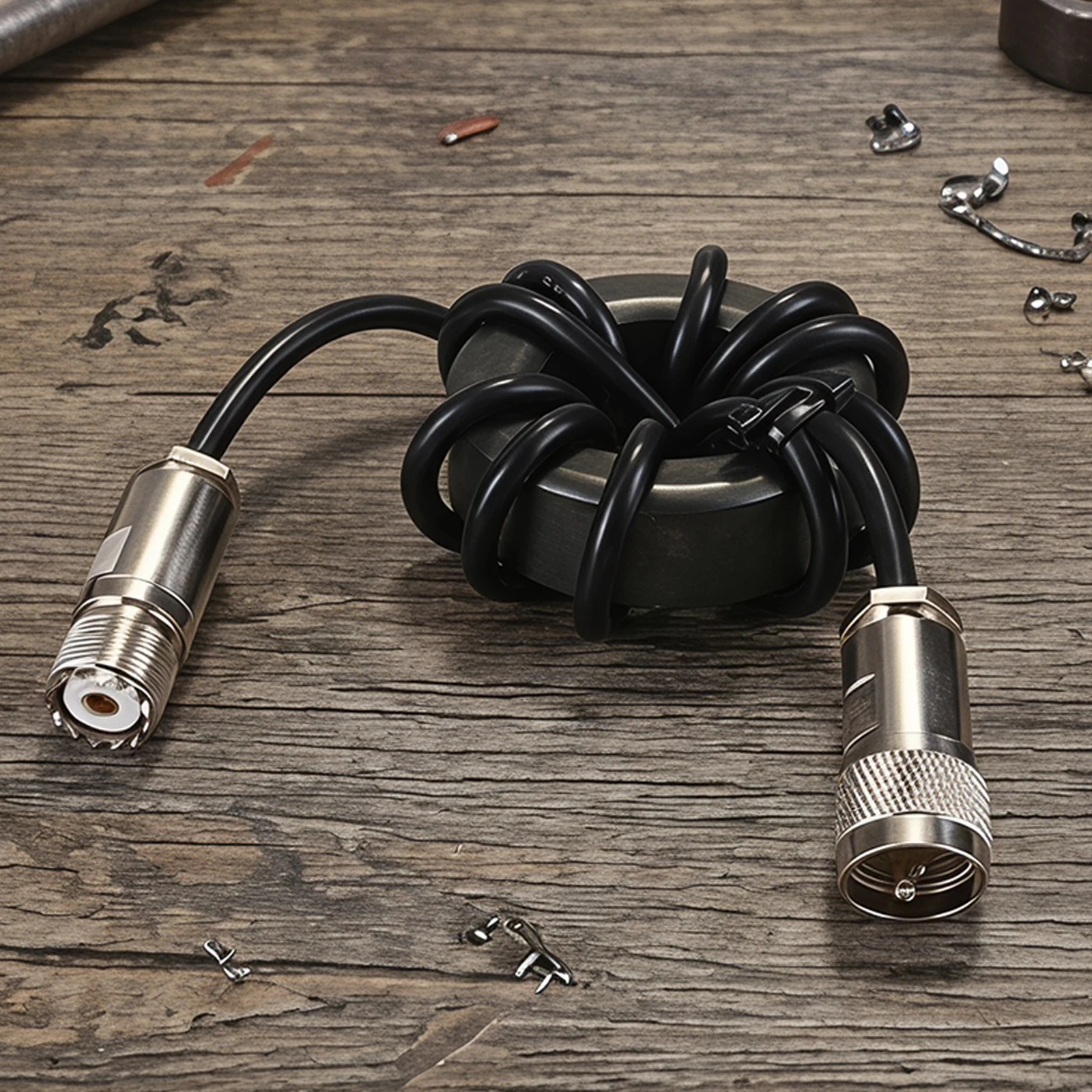 Magnetic Ring Coil with Nickel-Zinc Ferrite Core Shortwave RF Choke Balun High Power Shortwave Balun for Ham Radio Communication