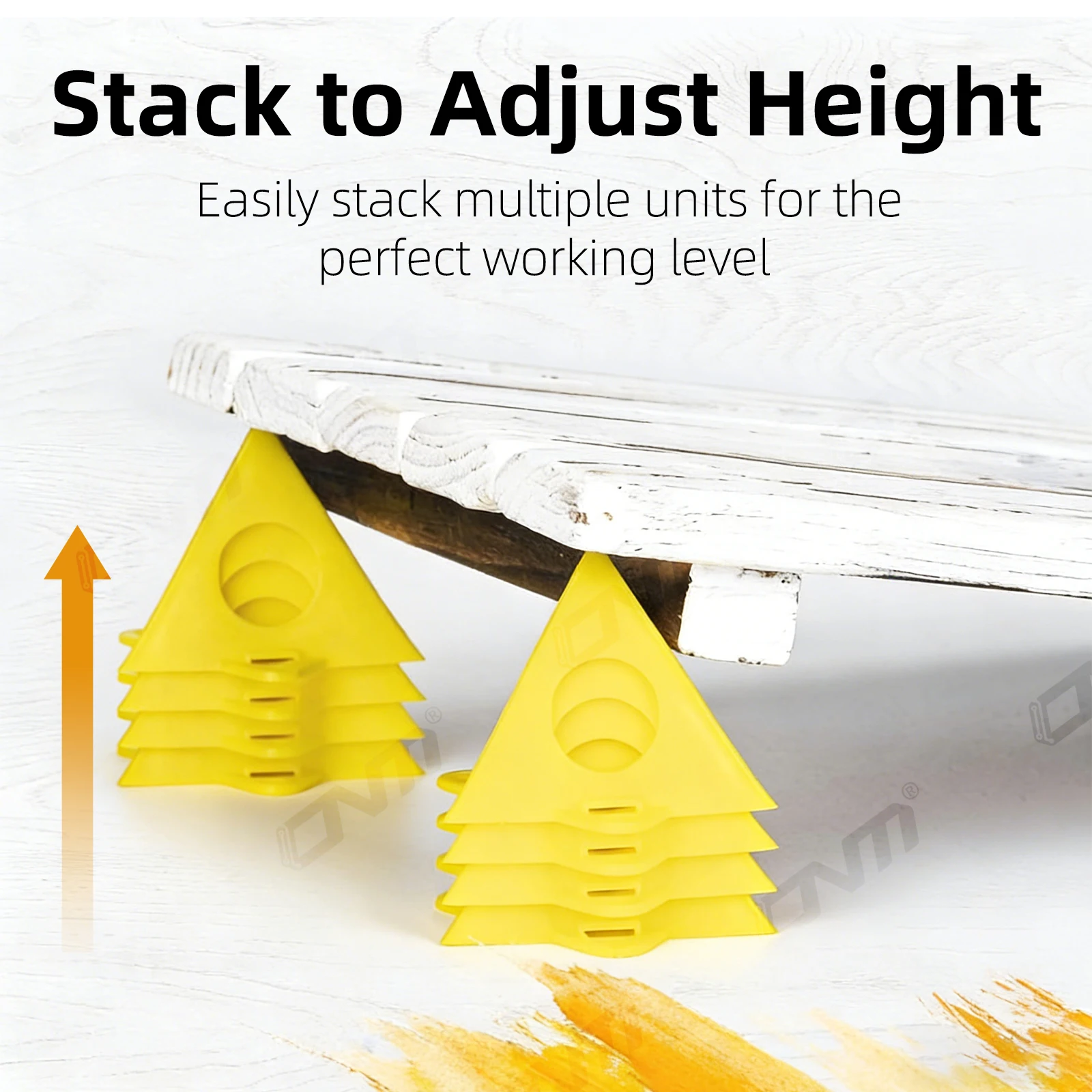 10 قطعة الهرم مثلث الطلاء دعم عدم الانزلاق لوحة بلاستيكية دائم النجارة اللوحة مجلس الوقوف DIY بها بنفسك أدوات الرش #4