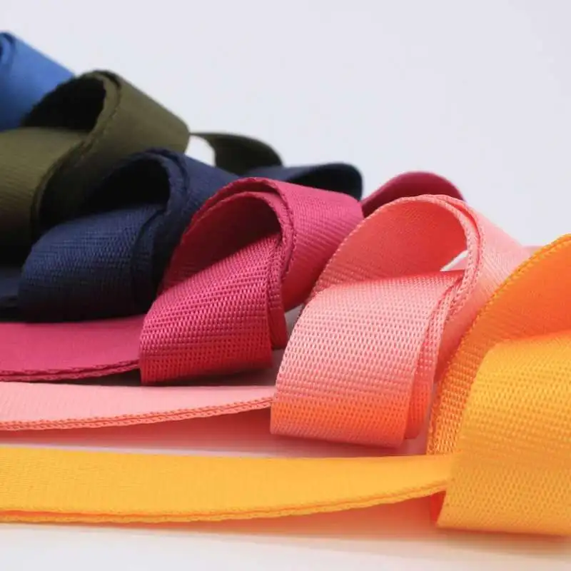 

10M Backpack Nylon Webbing Tape 20/25/32/38/50mm Garment Belt Sling Pet Collar Ribbon Decorative Braid Sewing Bias Binding Band
