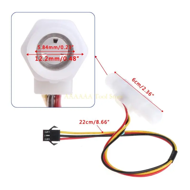 

A2BE High 0.3-3.0L/min Plastic Liquid Flowmeter Water Level Meter Coffee Milk Machine