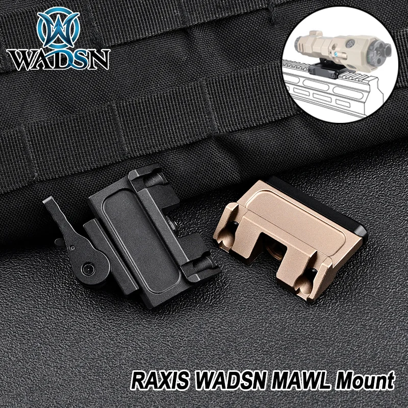 WADSN Tactical RAXIS Metal MAWL C1 Base Fast QD Lever Base UN Offset Mount Airsoft EquipmentsHunting Accessories Fit 20mm Rail