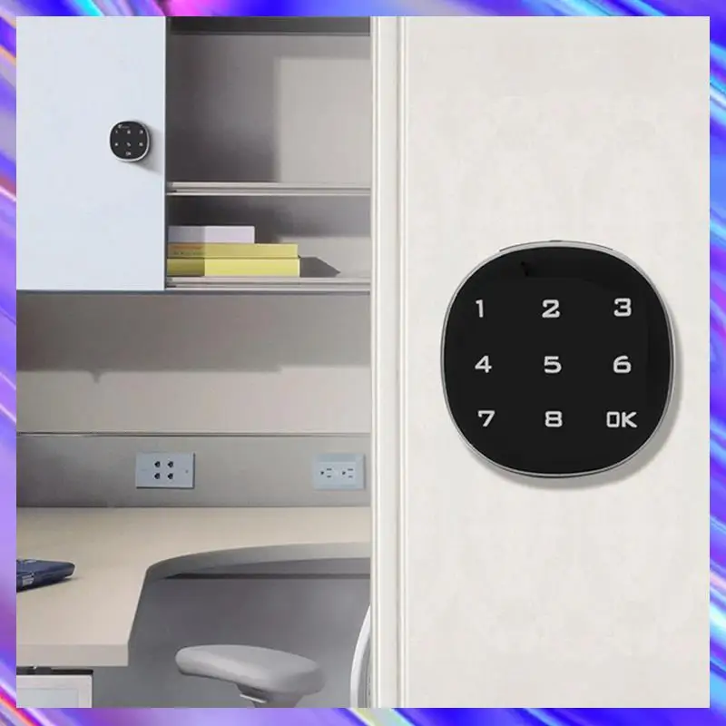 A98Z Digital Electronic Smart Mailbox Lock Touch Screen Lock File Iron Steel Desk Cabinet Door Password Keypad Lock Easy Install