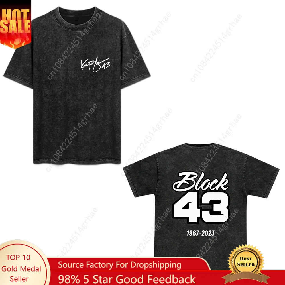 Ken Block 43 Cosplay T-shirt Unisex Retro Short-sleeved Pure High Quality Cotton Custom Sport Cycling Loose Top