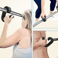 Neutral Grip Handle Hook Fitness Handle Multi-Function Pulls Up Handle Resistance Band Handle for Barbell Pull-up Bars