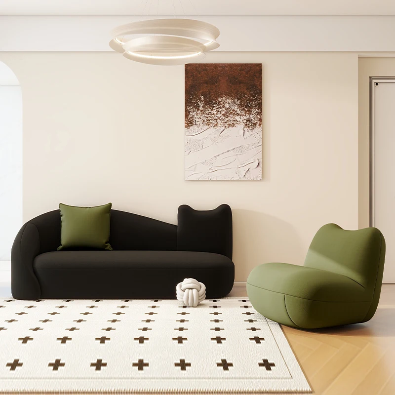 

Nordic Lounge Chair Luxury Designer Elegant Minimalist Modern Sofa Relaxing Comfortable Salas Y Sofas Muebles Puff Armchair Bag