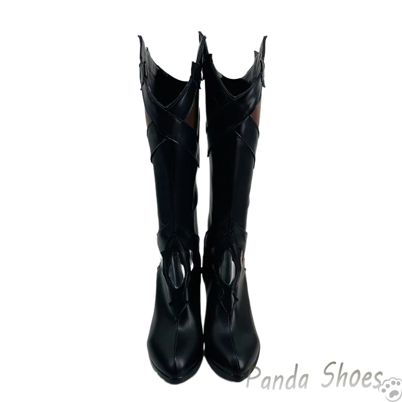 Honkai: Star Rail Black Swam Cosplay Shoes Anime Game Cos Long Boots Comic Cosplay Costume Prop Shoes for Con Halloween Party