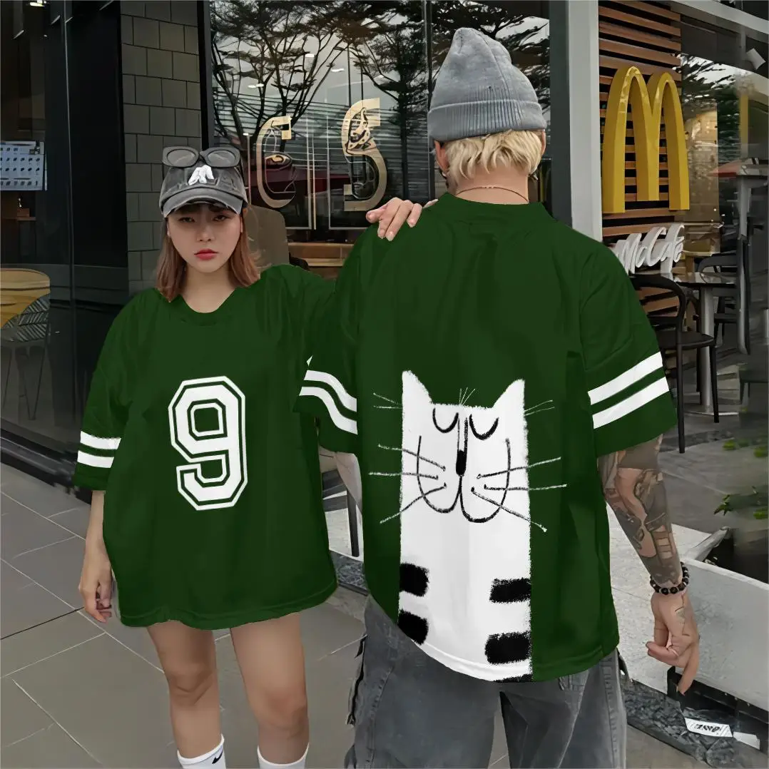 Nuova T-Shirt da uomo con stampa digitale animale 3d Top T-Shirt Casual moda allentata Summer Street T-Shirt a maniche corte abbigliamento oversize