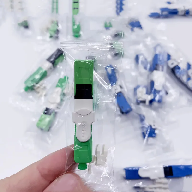 50/100/200 unids/lote FTTH ESC250D SC APC y SC UPC conector rápido de fibra óptica monomodo FTTH SM conector rápido óptico