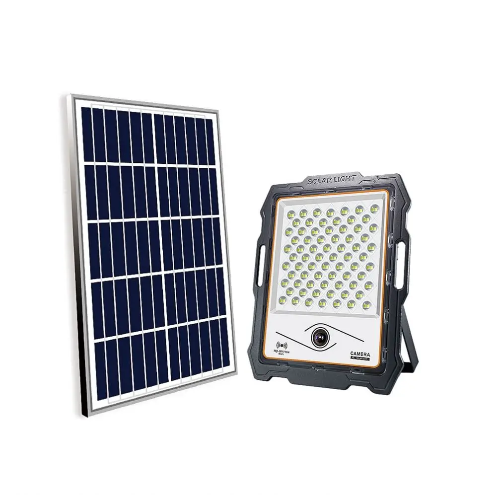 

Hot sell Outdoor Solar Powered CCTV 100w 200w 300w 400w 600w Flood Light Camera Wifi